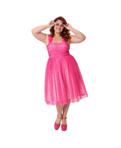 Unique Vintage Plus Size Garden State Swing Dress