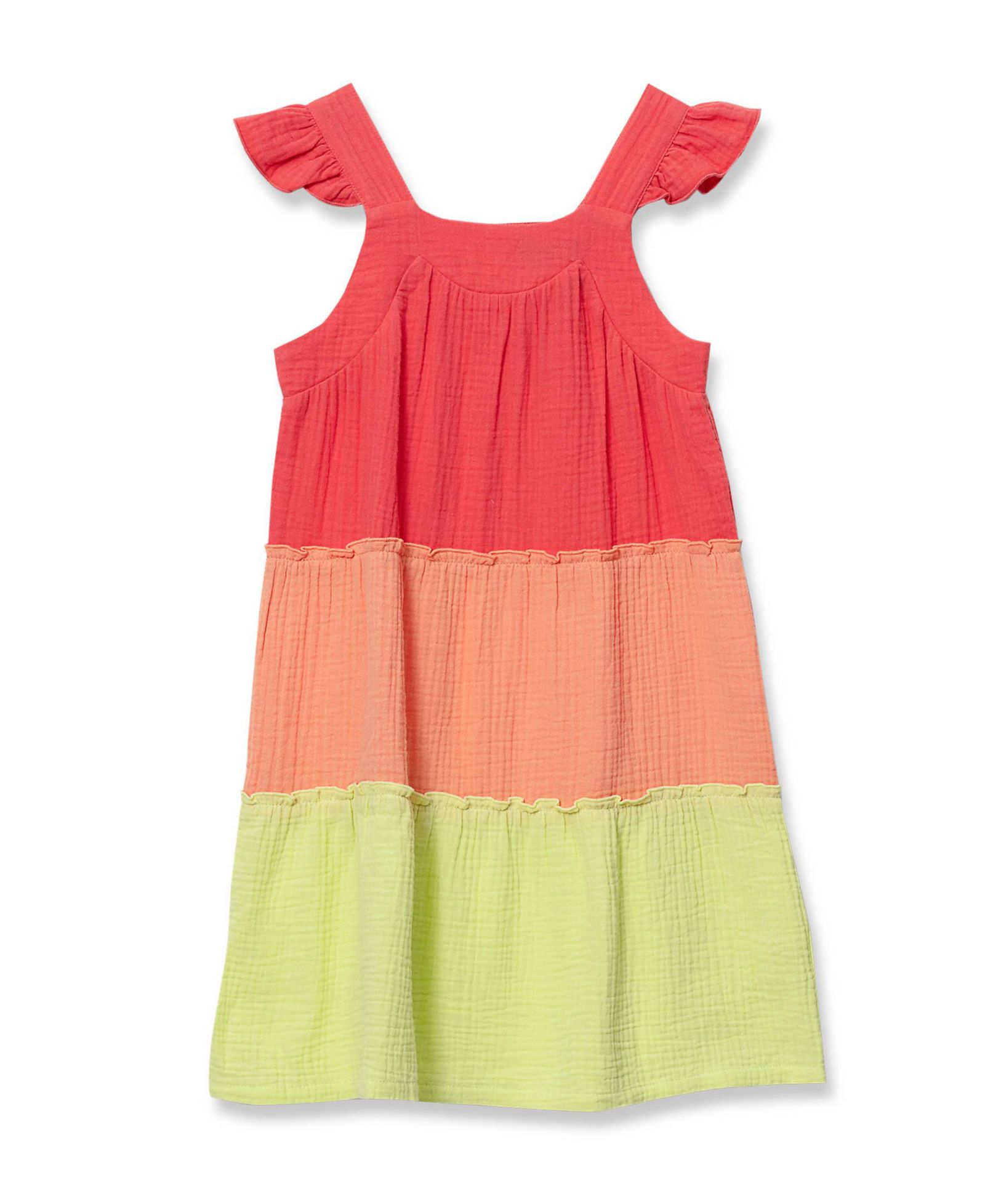 Lands' End Детское многослойное платье Woven Tiered