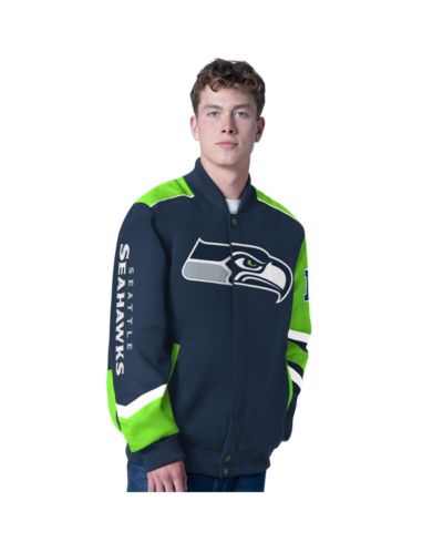 Мужская гоночная куртка G-III Sports by Carl Banks Seattle Seahawks Prime Time Full-Zip