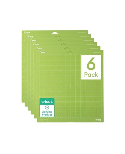 Cricut Standard Grip Adhesive Machine Cutting Mats - 12 in x 12 in, 6 Count