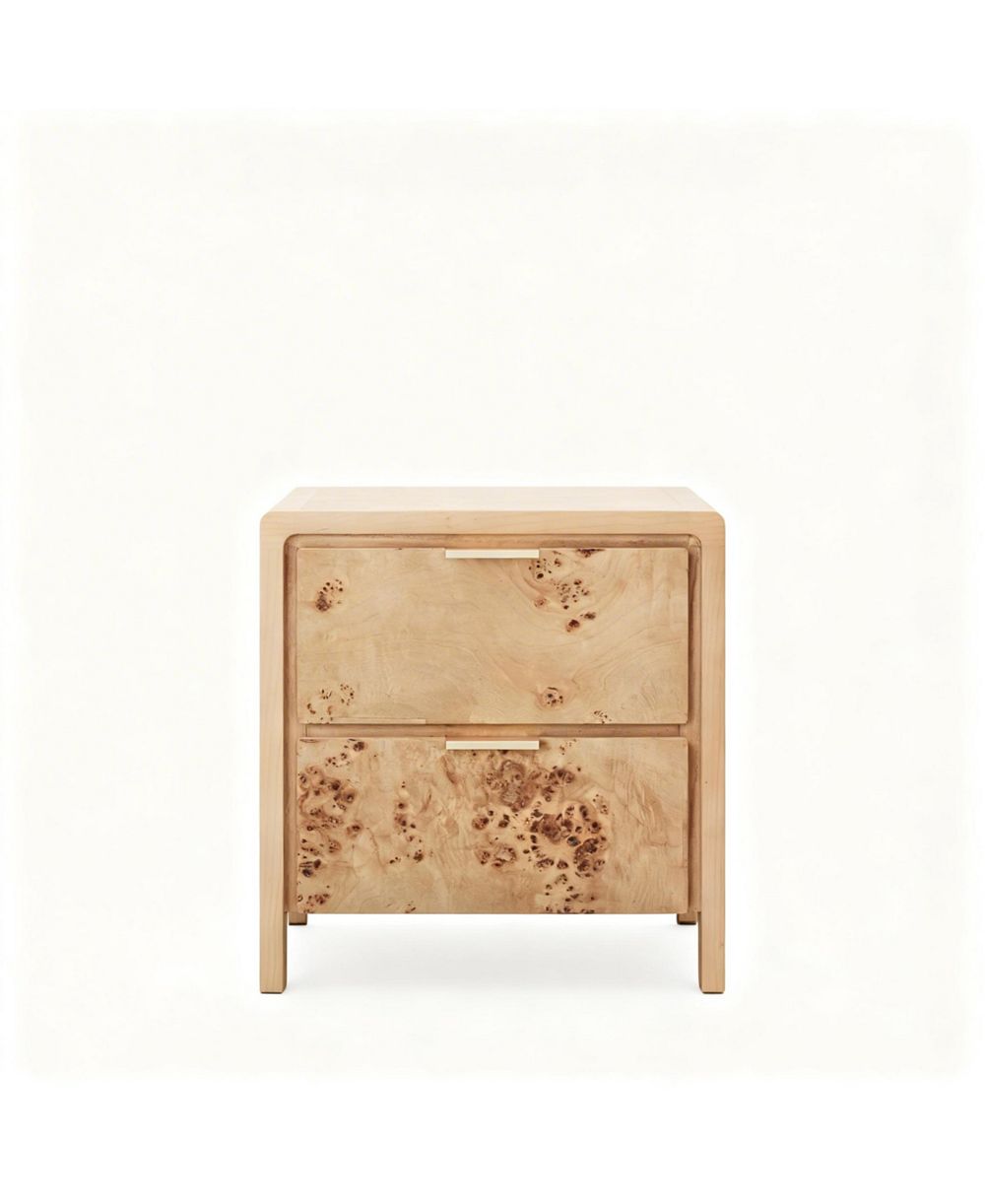 YIGII Rustic Nightstand, Farmhouse Style, No Assembly, Durable