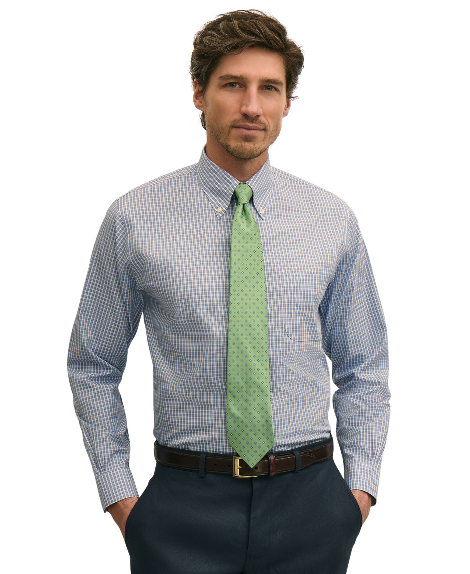 Brooks Brothers Men's Polo Button-Down Dress Shirt