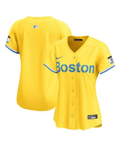 Женская джерси Nike Yellow Boston Red Sox City Connect Limited