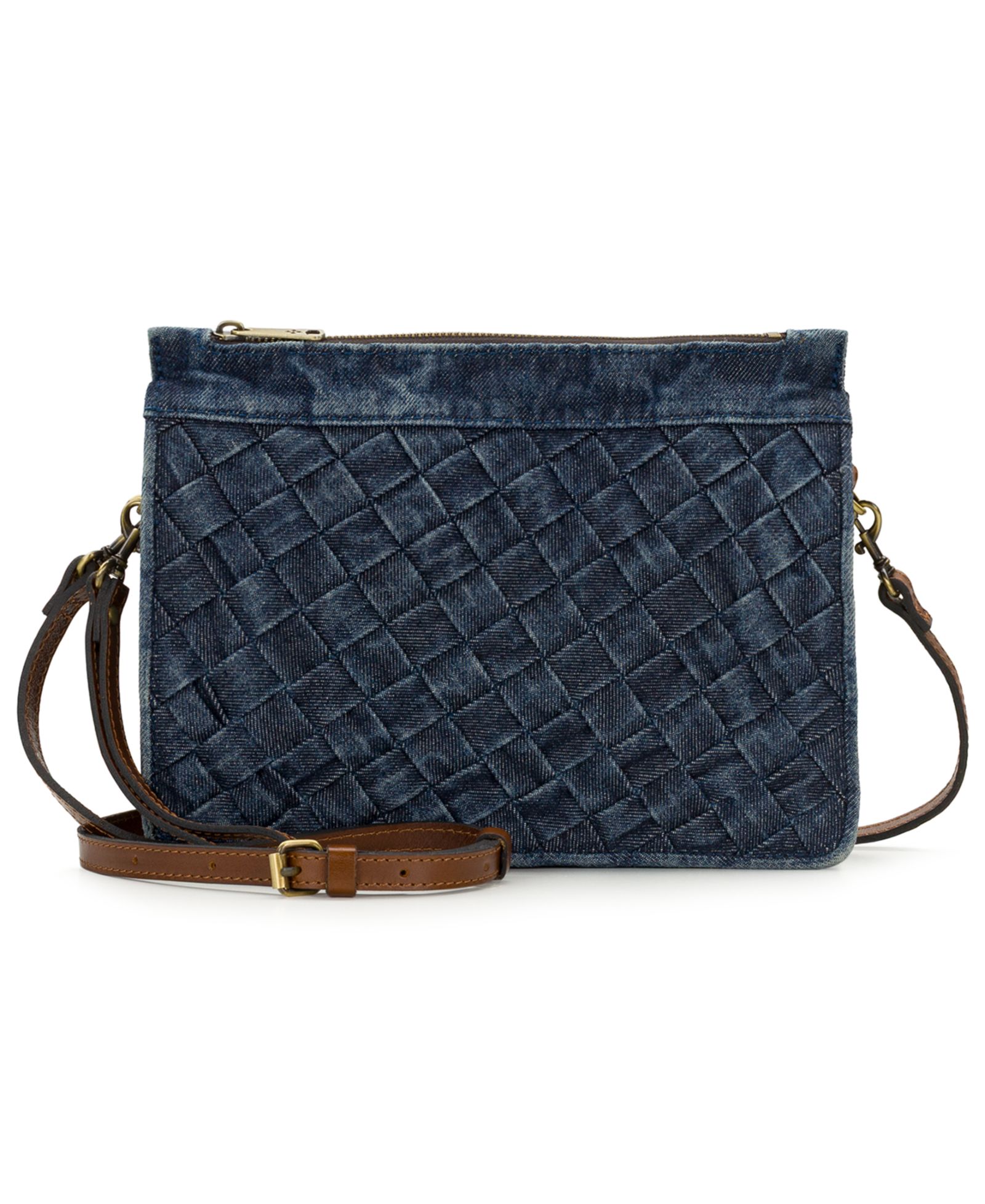 Маленькая джинсовая сумка-клатч Patricia Nash Yvette Woven Denim Crossbody Bag
