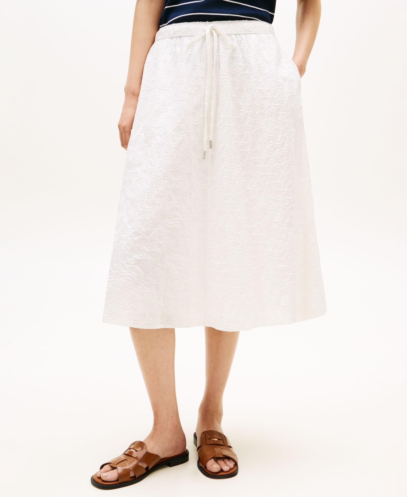 Юбка Tommy Hilfiger Women's Broderie с эластичным поясом