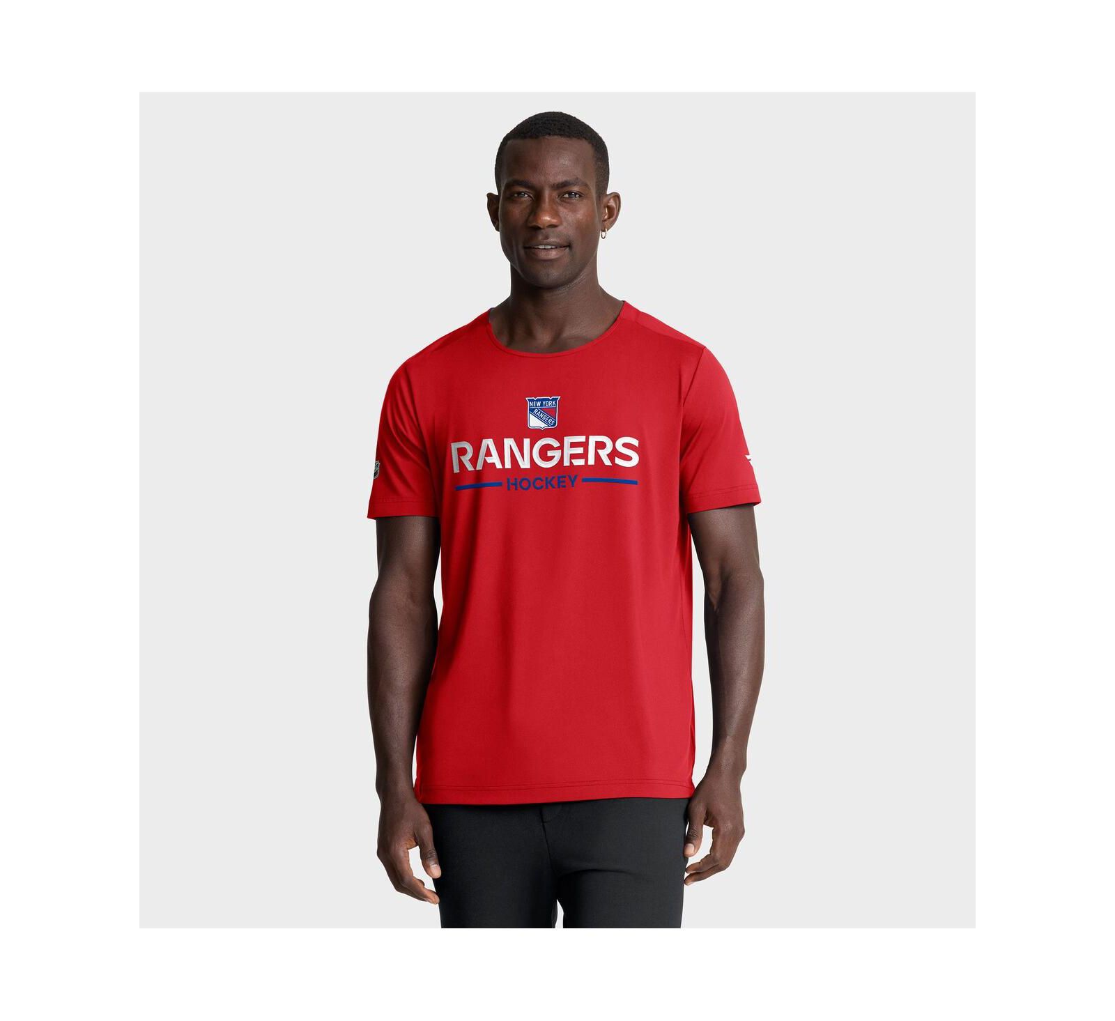 Мужская футболка Fanatics Red New York Rangers Authentic Pro Rink Tech
