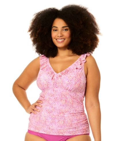 Raisins Curve Plus Size топ танини V-образный Andressa
