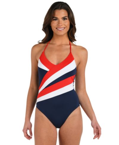 Женский слитный купальник La Blanca Americana Halter Strap