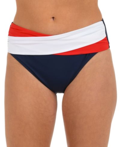 Плавки La Blanca Women's Americana Mid-Waist Twist Front Swim Bottoms
