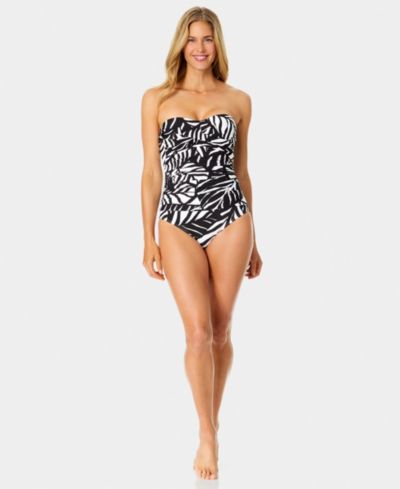 Женский слитный купальник Anne Cole Twist-Front Shirred Printed