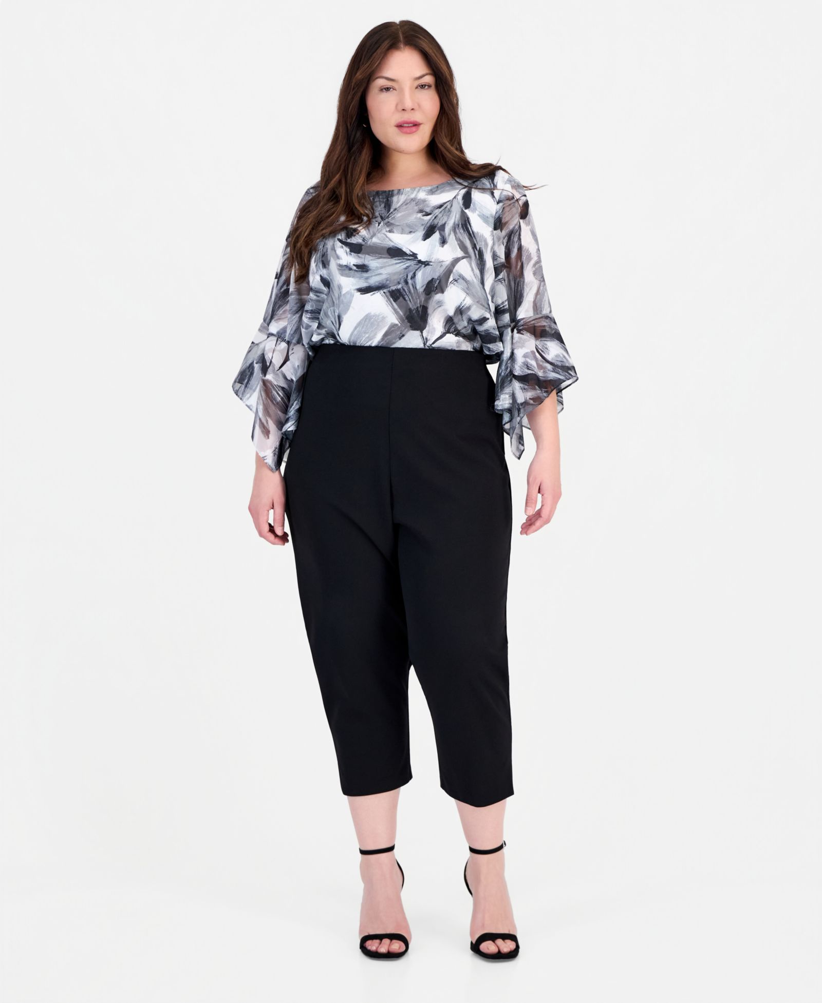 Alex Evenings Plus Size Cropped Slim Fit Pants