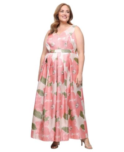 Платье Alex Evenings Plus Size V-Neck Sleeveless A-Line Ball Gown