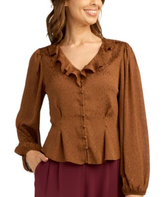 Детская блузка BCX Chiffon Jacquard с V-образным вырезом