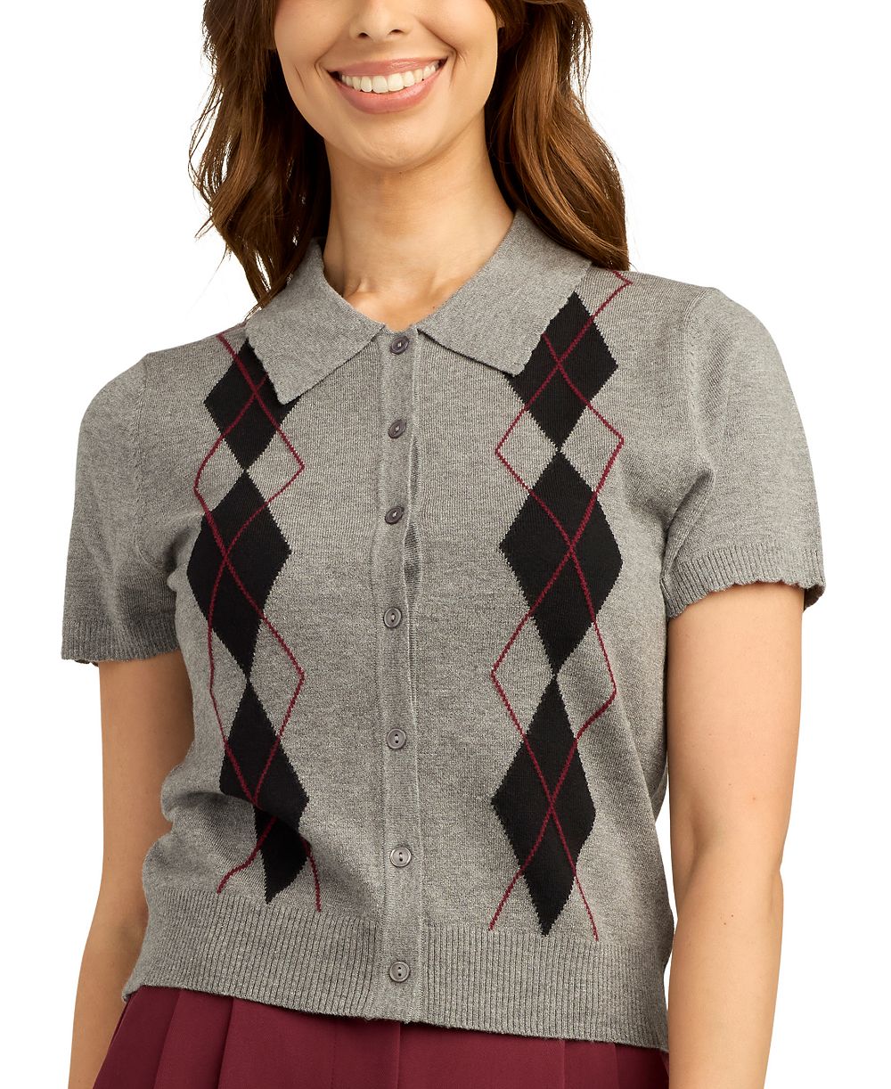 BCX Juniors' Button-Front Sweater Cardigan