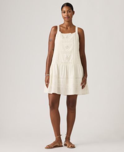 Levi's® Premium Women's Kate Embroidered Square Neck Mini Dress