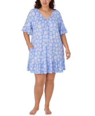 Женская комбинация Ellen Tracy Plus Size V-Neck Flutter-Sleeve Jersey