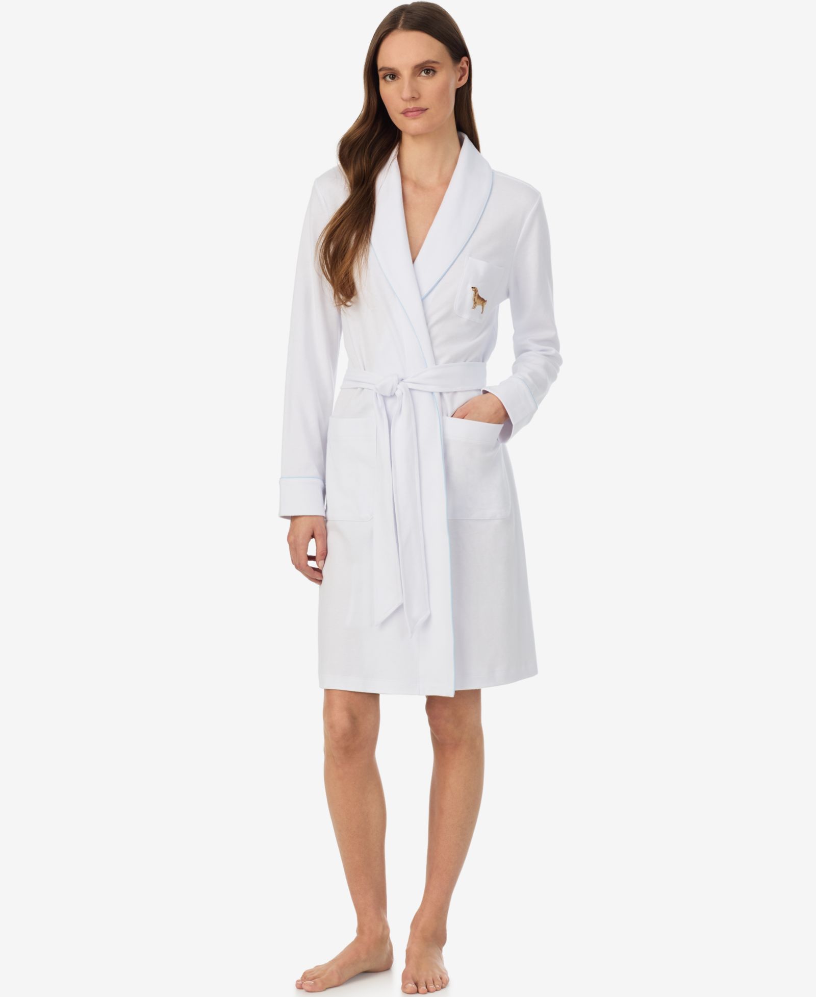 Женская халат-роба Lauren Ralph Lauren Long-Sleeve Shawl Collar