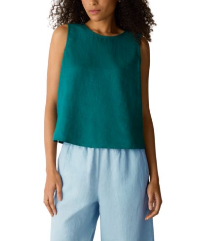 Eileen Fisher Женский топ с круглым вырезом, Plus Size
