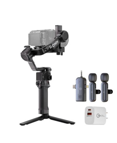 Стабилизатор DJI RS 5 Handheld Gimbal + беспроводной микрофон + USB зарядное устройство