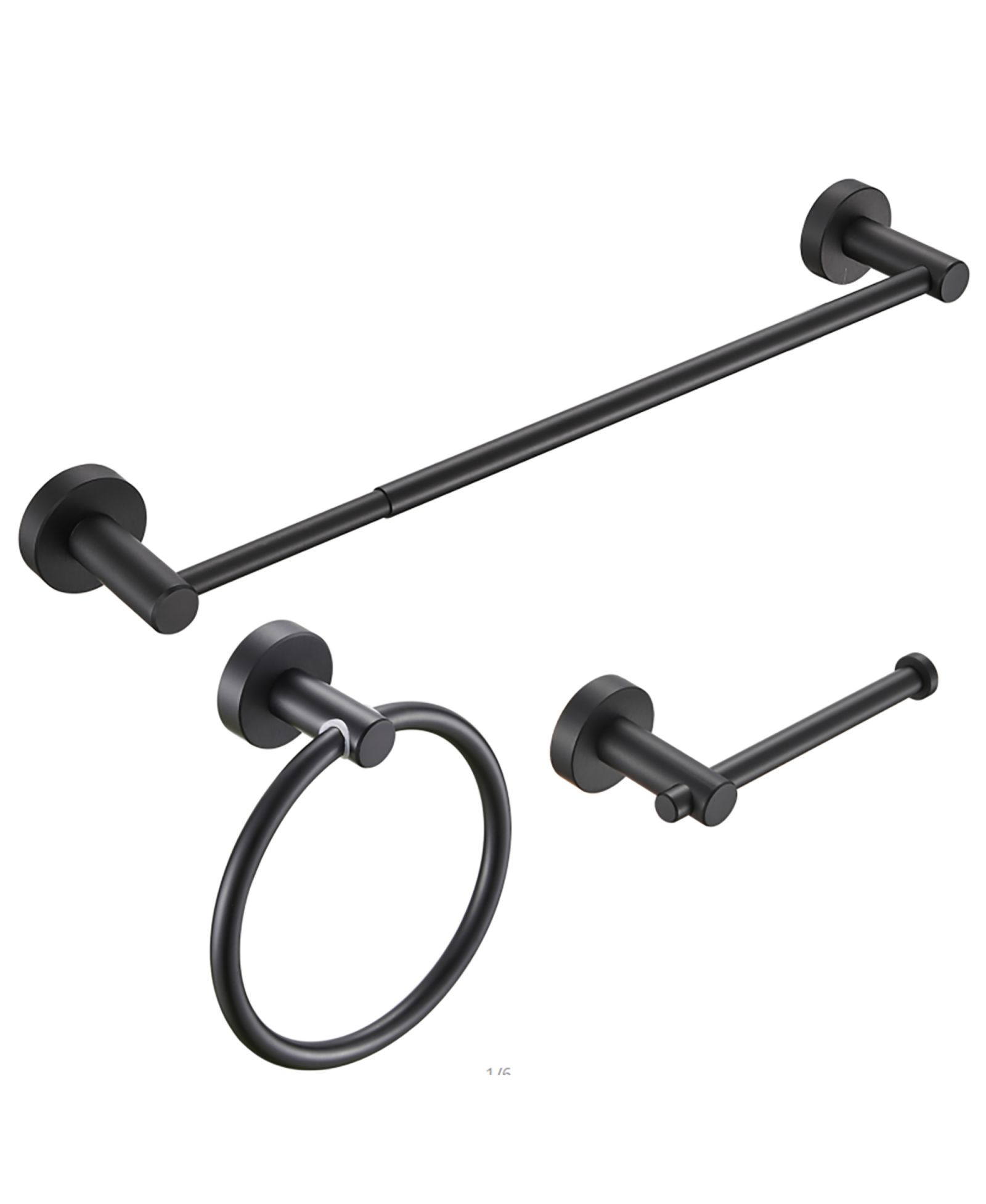 Набор аксессуаров для ванной RAINSKEN Adjustable, 3-Piece Towel Bar Set, Space Aluminum Hardware Set