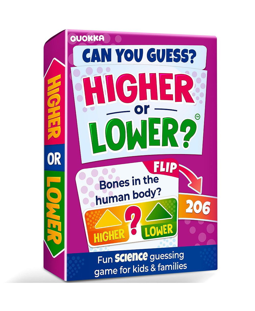 QUOKKA Science настольная игра Higher or Lower для детей и взрослых