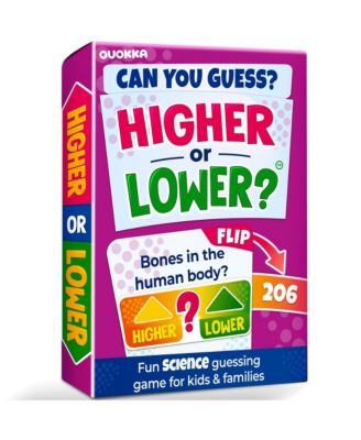 QUOKKA Science настольная игра Higher or Lower для детей и взрослых