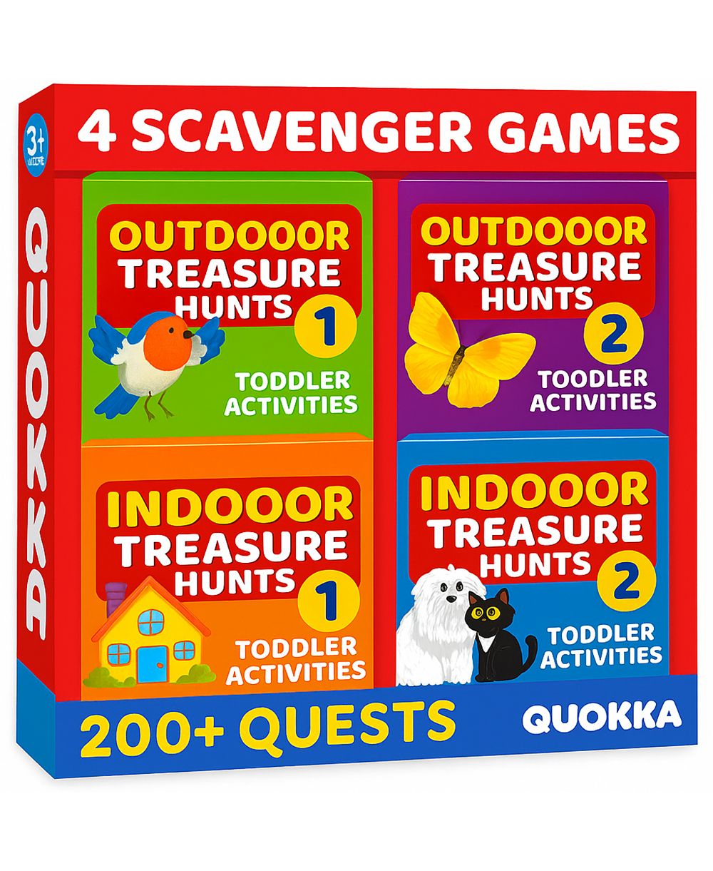 Набор карточек для игры QUOKKA Scavenger Hunt для детей 3-5 лет