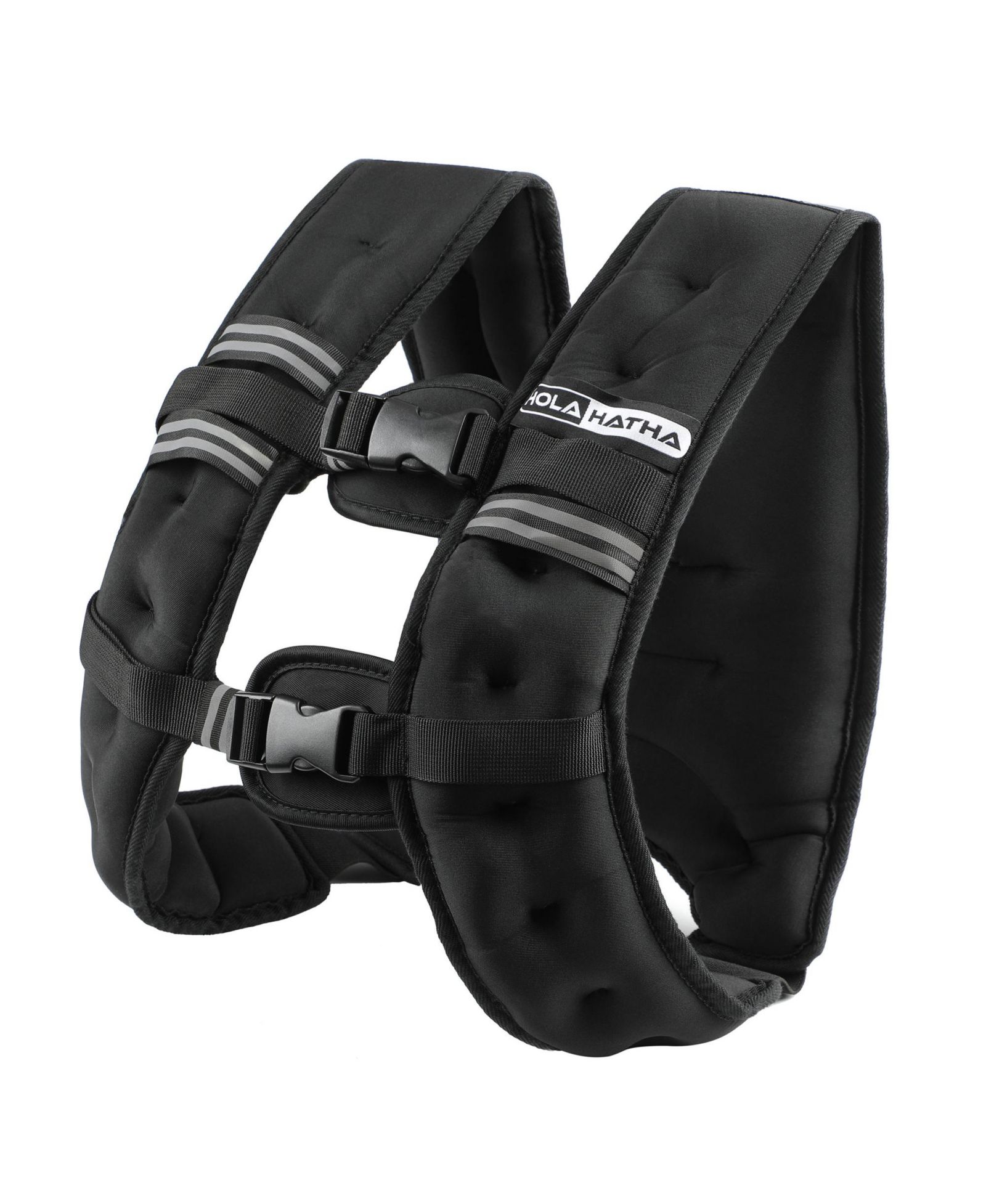 HolaHatha Weighted Vest for Running with Reflective Stripes and Elastic Straps