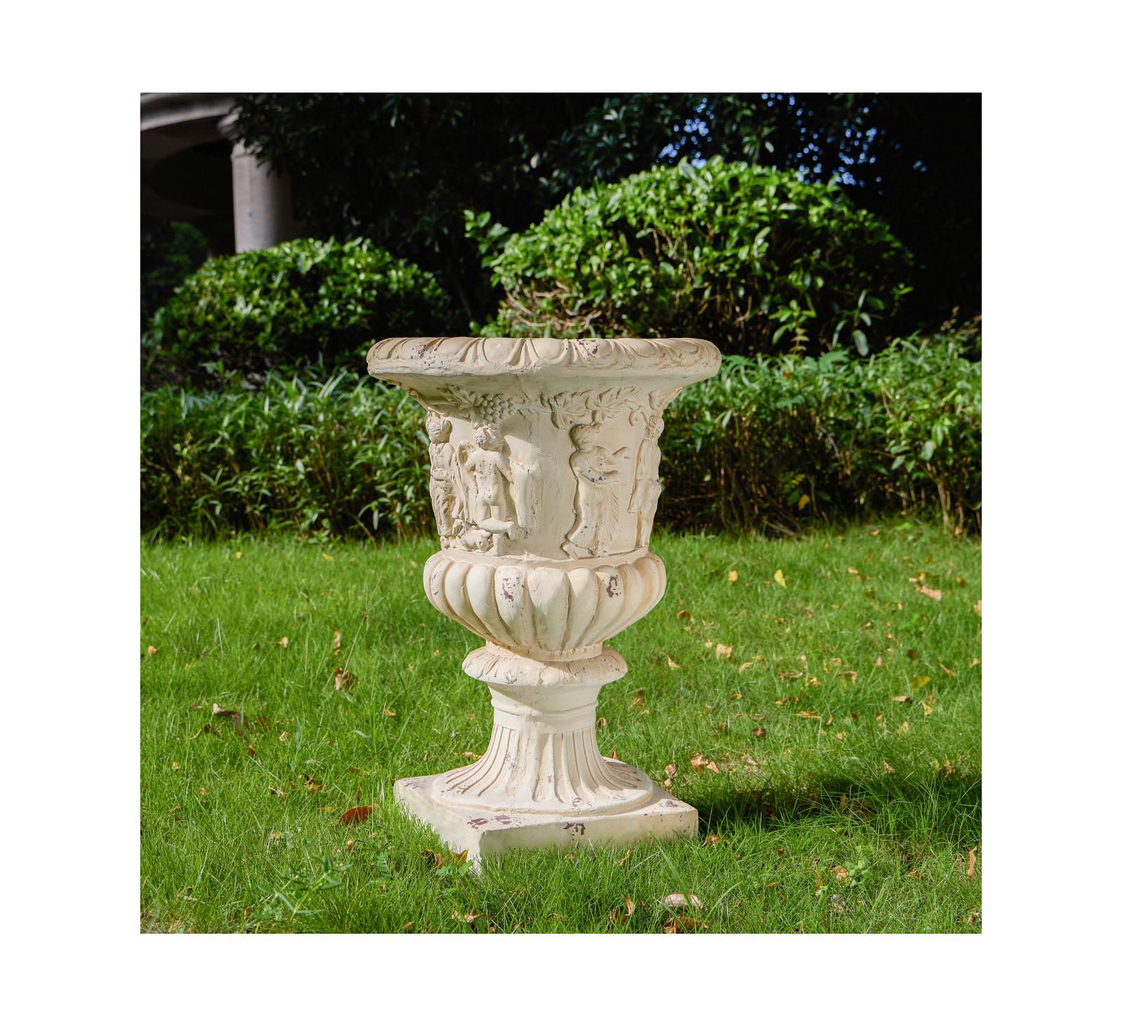 Садовая ваза Streamdale Furniture Elegant antique MGO garden urn