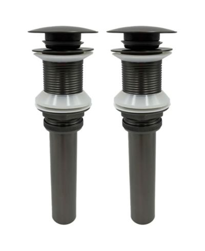 Смеситель для раковины в ванной RAINSKEN 2 Pcs Bathroom Sink Drain без перелива, 304 Stainless Steel Vessel Sink Pop-Up Drain Stopper