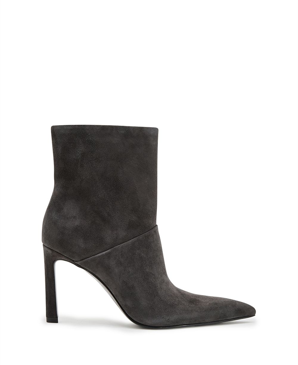 REISS Jessica Suede Pointed-Toe High-Heel Booties