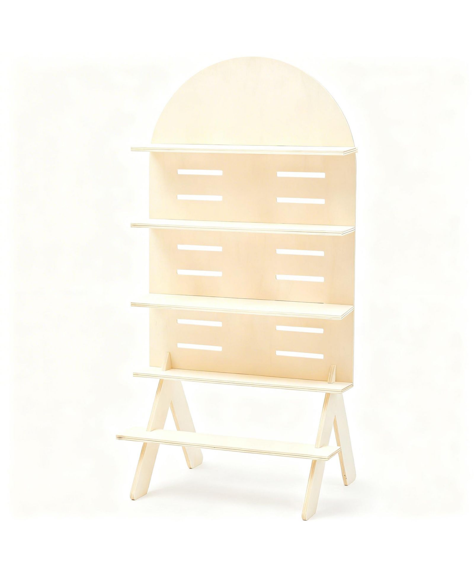 YIGII Adjustable 5-Tier Walnut Display Stand