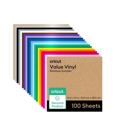Виниловые листы Cricut Value Rainbow Sampler 12"x12" 100ct