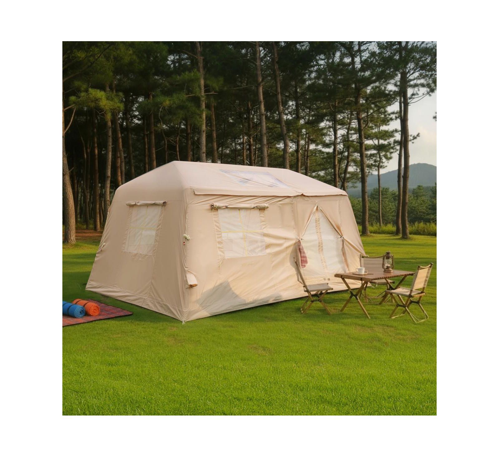 Streamdale Furniture Spacious 2-Room Inflatable Tent with Awning