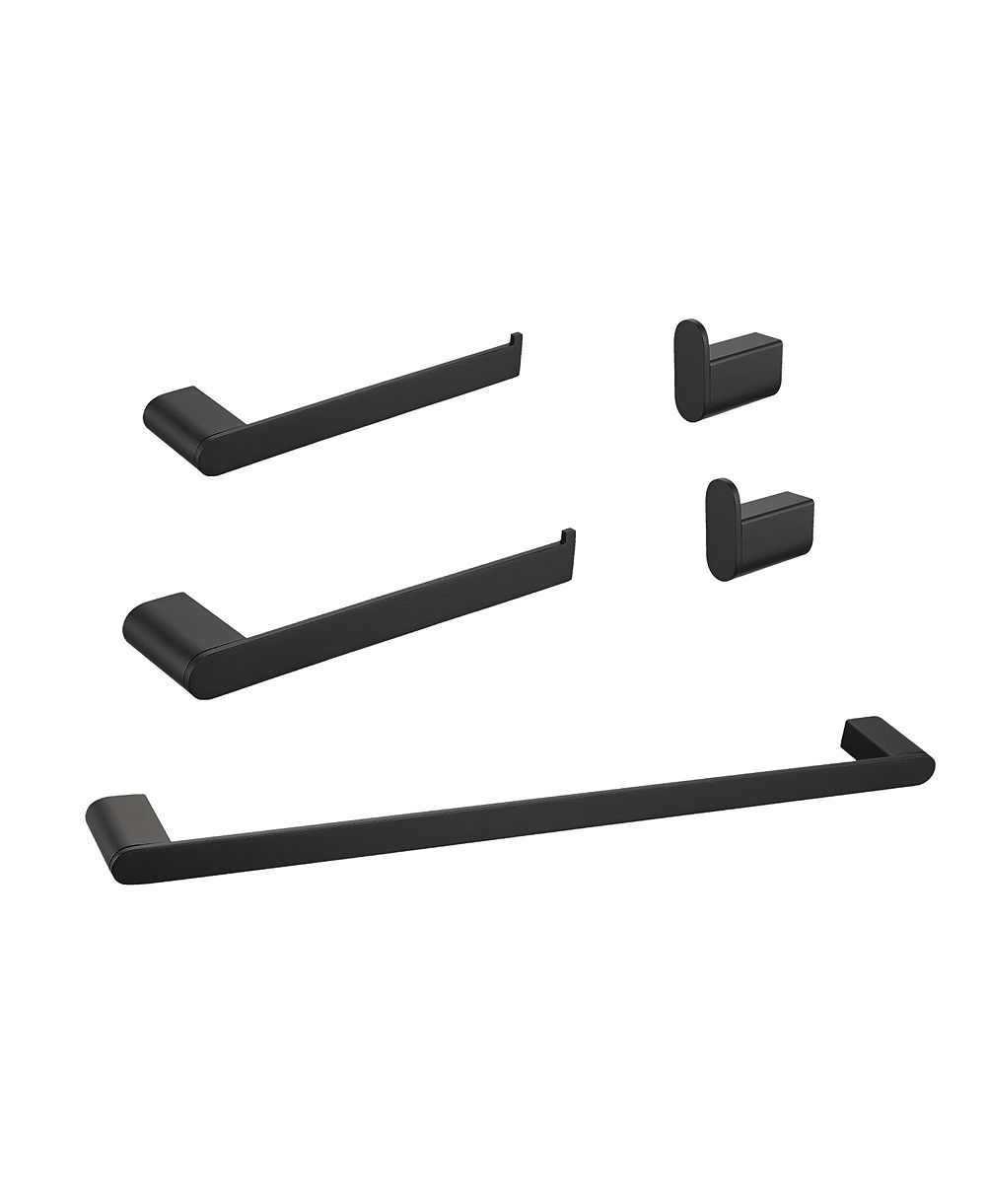 RAINSKEN 5- Piece Bathroom Hardware Set - Stainless Steel Accessories Set, Towel Bar, Towel Hooks and Towel Racks, Wall Mounted