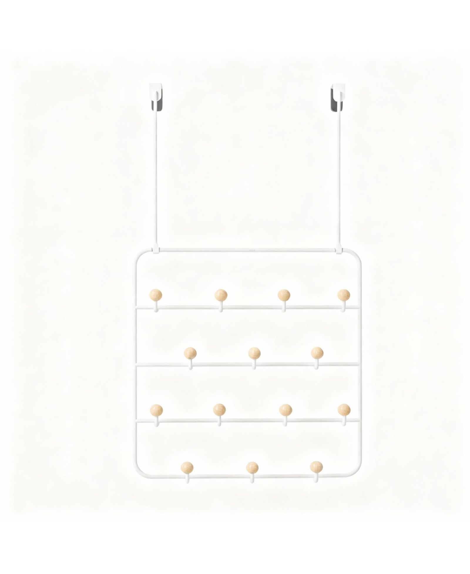 YIGII 14-Hook Over-the-Door Organizer with Snag-Free Hooks