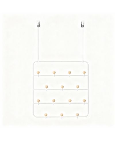 YIGII 14-Hook Over-the-Door Organizer with Snag-Free Hooks