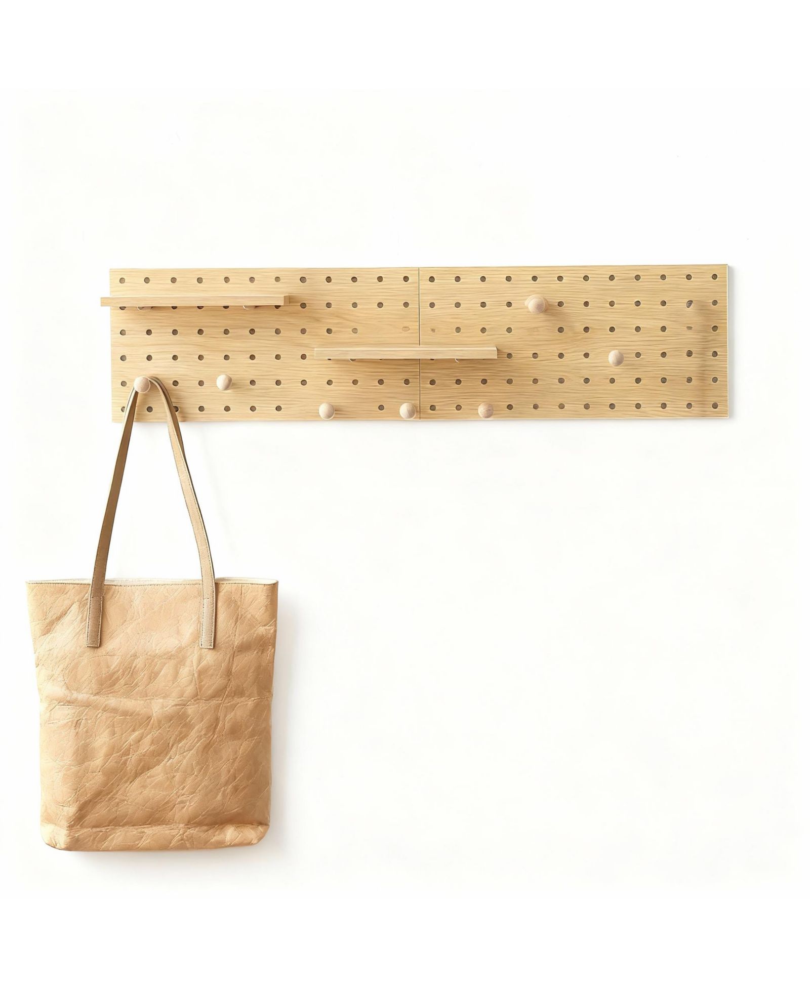 YIGII Adjustable Modular Pegboard Storage Kit for Home