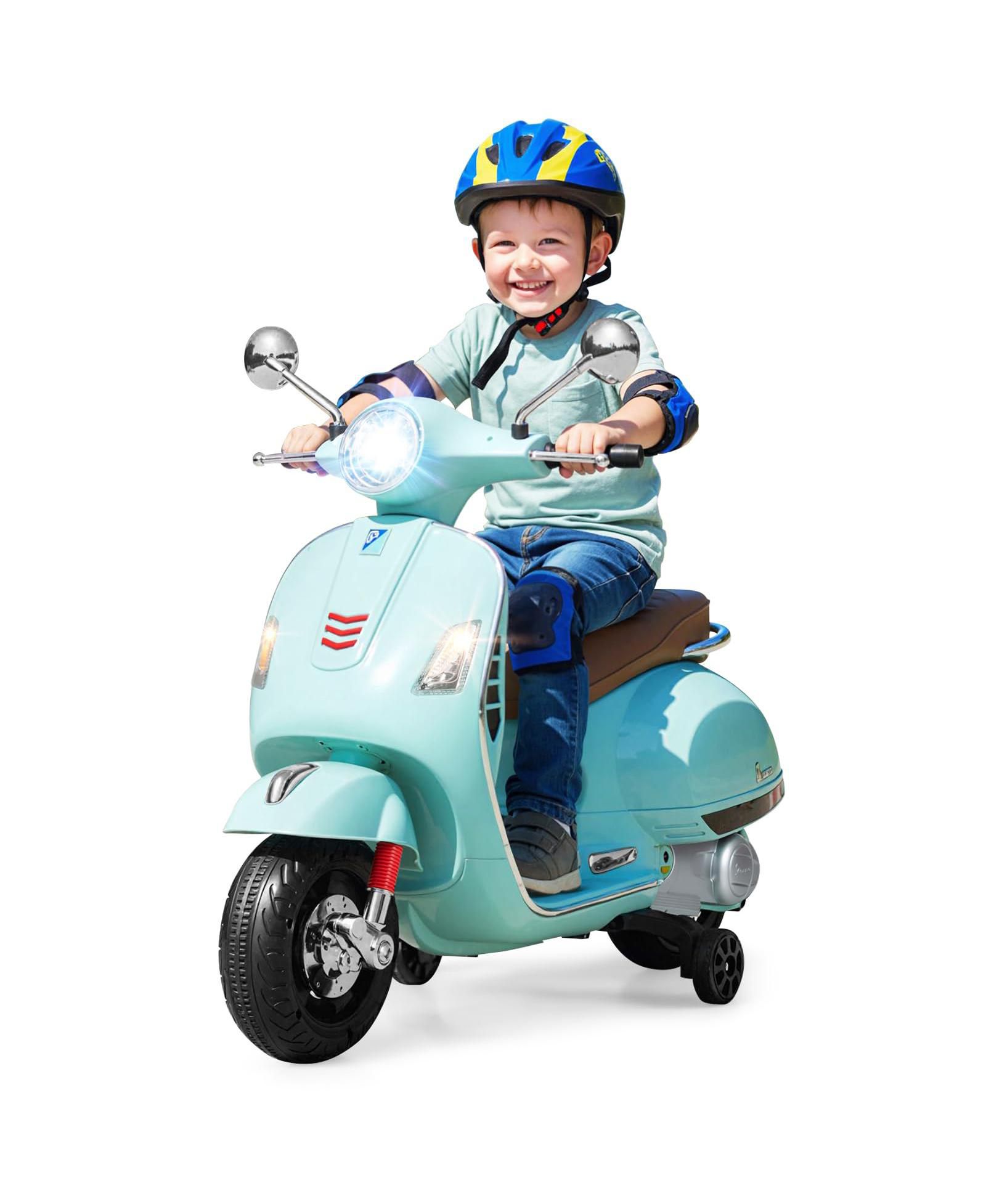 Электромотоцикл Mecale 12V Kids Licensed VESPA с музыкой и обучением