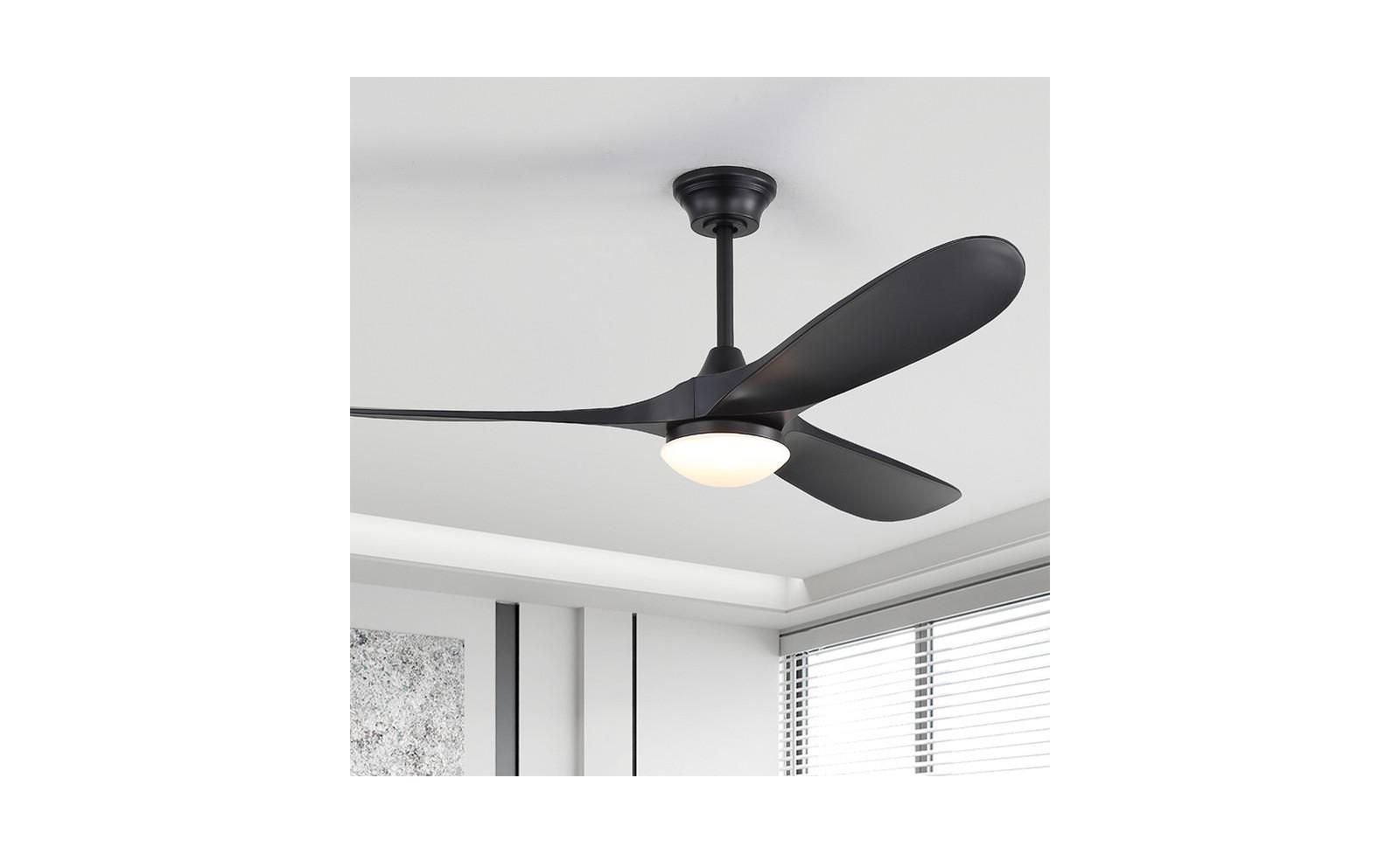 Потолочный вентилятор Sofucor 60-inch Modern Black с пультом управления
