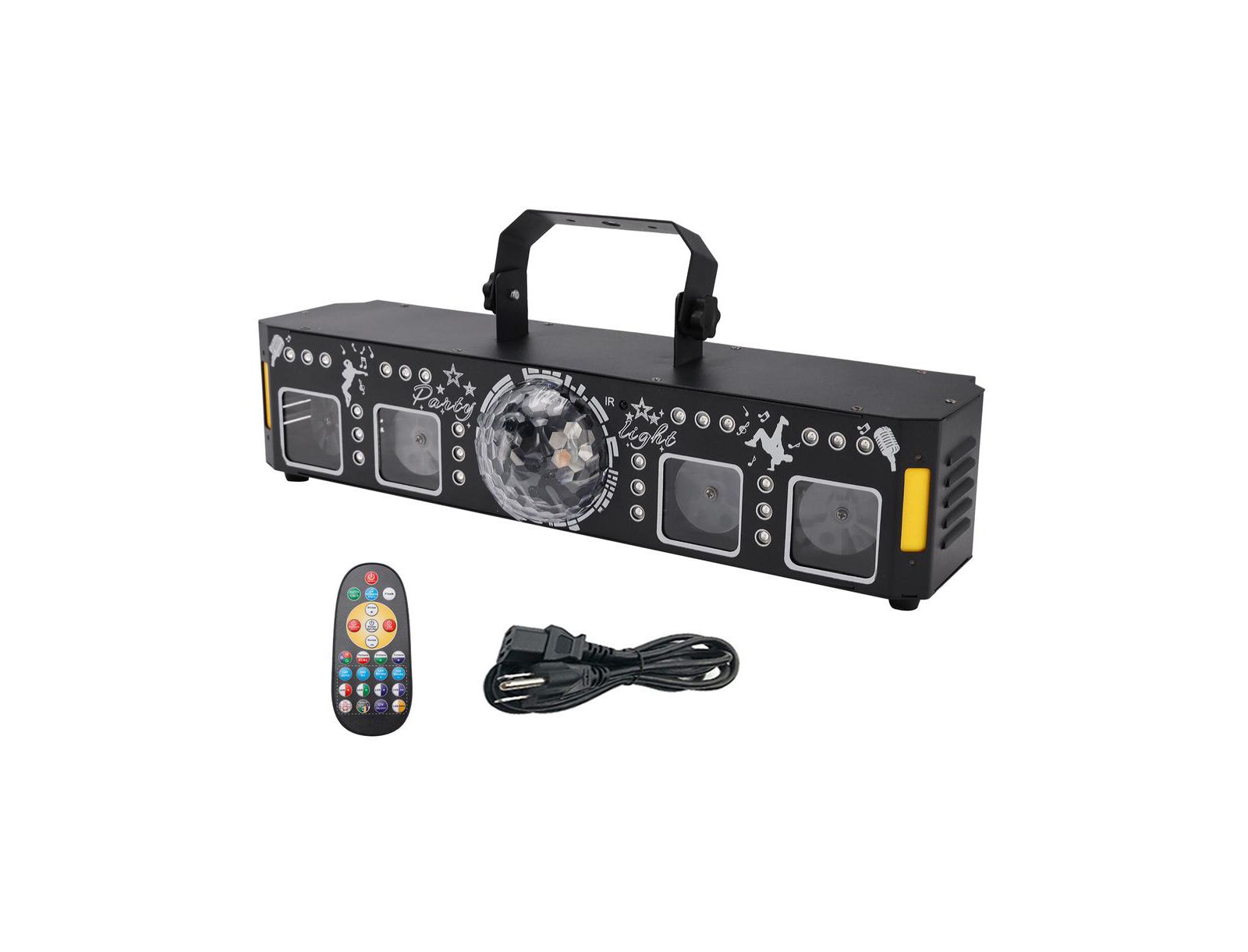 Магический шар Artudatech 5-in-1 Party Light - Laser Projector с 96 узорами, UV, Strobe & RGB Wash