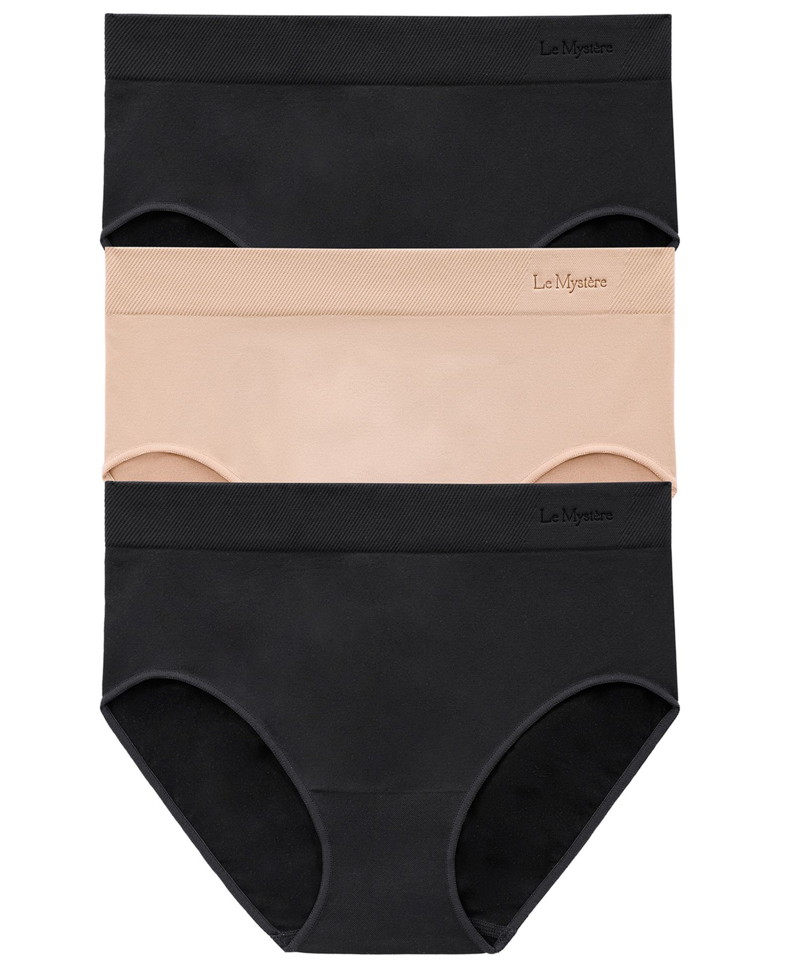 Трусики Le Mystere Women’s Hi-Rise Nylon Blend Full Briefs 3-Pack