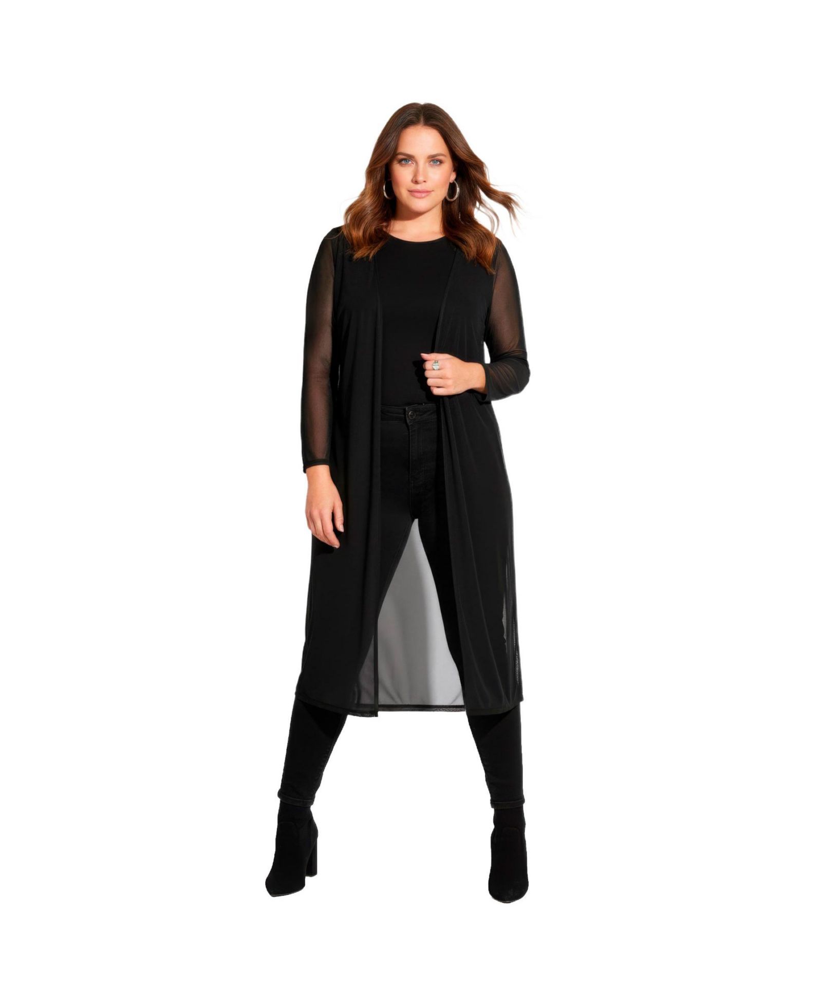Длинная сетчатая туника Avenue Women's Plus Size