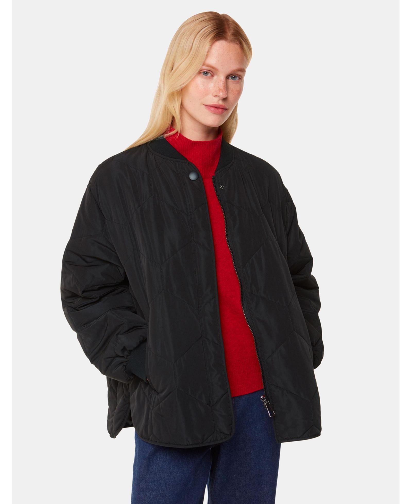 Whistles Women's Ida Short Quilted Coat