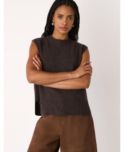 Whistles Women's Wool Sleeveless Vest