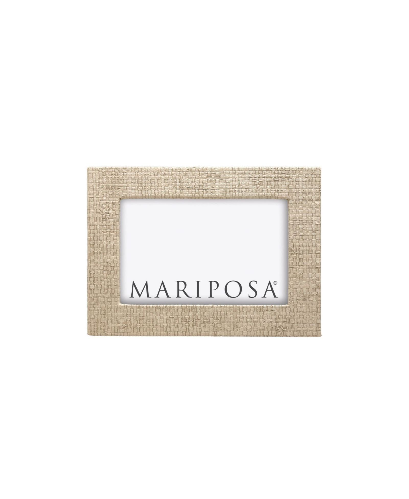 Mariposa Coconut Grove Faux Grasscloth Frame, 4" x 6"