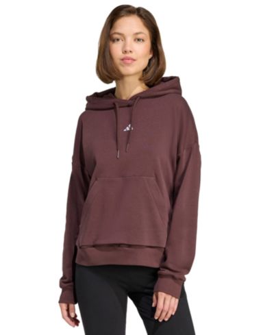 adidas Women's Essentials Long-Sleeve Logo Hoodie