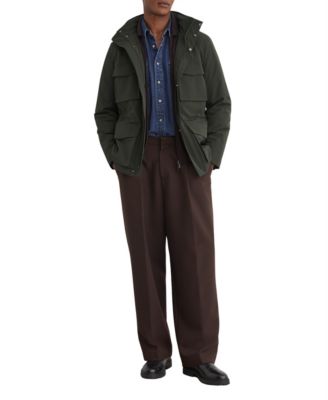 REISS мужской жакет с отстегивающимся жилетом, капюшоном и четырьмя карманами