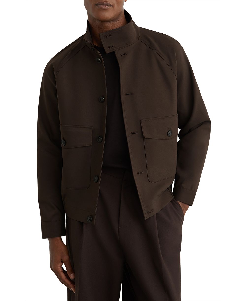 Мужская куртка REISS Romano Cotton-Blend Harrington