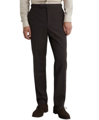 REISS мужские брюки из шерстяной смеси с боковыми регуляторами и приталенным кроем